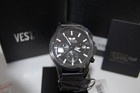 Vestal Unisex Hei3cm02 Heirloom Chrono Analog Display Analog Quartz Black Watch