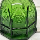 Carter Wheaton New Jersey Green Glass Ink Well 2 75   tall Vintage Good Condition