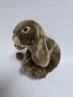 Vtg Toys R Us Animal Alley Weighted Bunny Rabbit Stuffed Plush Tan Cream Brown