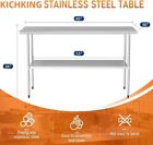 Stainless Steel 60  X 30  Inches Nsf Commercial Kitchen Work Table Food For Prep