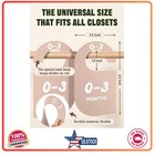 12 Pack Baby Closet Dividers  Durable-sided Baby Size Closet Dividers