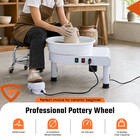 Pottery Wheel 14in 36cm Ceramic Wheel Machine Clay Forming Diy Art Crafts White
