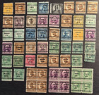 Old United States Bureau U s  Precancelled Stamps Collection 1923 - 1932   225 