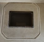 Springs Global Ceramic Stone Look Metal Footed Tissue Box Holder Ornate 