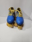 Cool   vintage Colt 1980s Blue And Yellow Striped Roller Skates Women s Sz 5-7