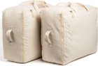 Soft Canvas Storage Bags With Zipper  Thick Breathable  2pc King queen Comforter