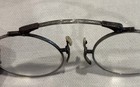 Antique White Gold Filled Round Eyeglasses W  Clip-on Sunglasses   Case 1930s