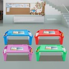 Kids Lap Desk  Portable Activity Tray With Side Storage  Stackable Plastic Desk