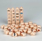 Minifigure Bulk Lot Of 56 Flesh Heads Male Female Facial Expressions Set