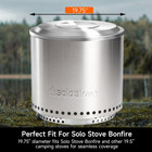 Fire Pit Lid For Solo Stove Bonfire  19 5 Inch Stainless Steel Cover For Solo St