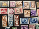 Ww2 German Third Reich Nazi Stamp Collection Adolf Hitler Nsdap Swastika   Sets