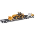 Cat Ct681 Day Cab Tractor Lowboy Trailer   Caterpillar 950g Wheel Loader