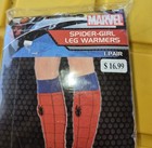Marvel Spider-girl Spiderweb Leg Warmers One Size Footless 1 Pair