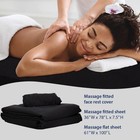3 Piece Microfiber Massage Sheet Set Flat Fitted Sheet And Face Rest Cover