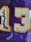 Wilt Chamberlain Signed Autograph Framed Lakers Jersey Psa   Auto Photo