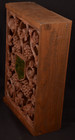 Ernest And Julio Gallo Wooden Wine Box Carved Grape Vine Leaf