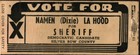 1940s Namen Dixie Lahood Sheriff Silver Bow County Butte Montana Democrat