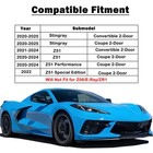 For 2020-2025 Corvette C8 5vm Style Carbon Fiber Style Front Bumper Lip Splitter