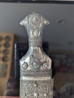 Vintage Professionally Framed Silver Omani Khanjar Dagger Knife Yemeni Jambiya