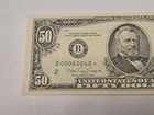 1990 B Us Fifty Dollar Bill Star Note  50 B00060040 Vintage Rare Collectable 