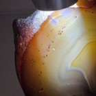 Agate Geode Slice Polished Natural Banded Druzy Crystal Specimen Stand