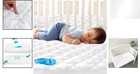 Soft Quilted Fitted Crib Mattress Cover     Waterproof   Machine Washable 2 Pcs