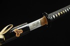 Kill Bill Bride s Samurai Katana Clay Tempered T10 Steel Japanese Samurai Sword