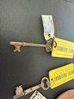 Lot Of 4 Vintage Antique Skeleton Hotel Keys With Fob Ny Atlantic City kdh Nc