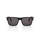 New Tom Ford Calder Black Acetate Square Grey Men s Sunglasses Ft1205 01a 55