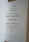 Catalog Of Wood Metallic   Cloth Covered Burial Caskets   Coffins  1884  Samples
