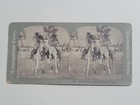 Native American Indian Stereoview Mounted Sioux Indians Western Plains Horses