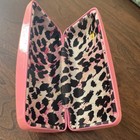 Betsey Johnson Pink Hard Eyeglass Case Lined Animal Print For Glasses Sunglasses