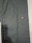 Dickies Mens Loose Fit Double Knee Work Pants Black 85283 Size 38x32