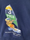 Polo Ralph Lauren Hoodie Boys Size S  8  Blue Surfing Bear Sweatshirt Pullover