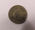 Cranbrook  B c  Canada Armour   Kennedy Good For 5 Cents Token Very Rare