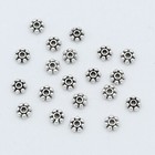 Antiqued Silver Style Metal Spacer Rondelle Beads Finding Jewelry Crafting 20 Pc