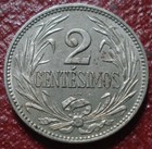 1924 Uruguay 2 Centesimos In Au Condition