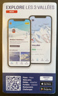 Les 3 Vallees Ski Trail Piste Map France Corchevel Meribel Val Thorens 2025 New