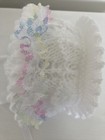 Traditional Hand Knitted Baby Bonnet hat 0-3 Months 