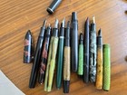 Vintage Lot Of Eleven  11  Fountain Pens And Parts