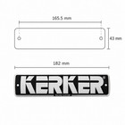 Kerker Racing System Motorcycle Emblem Badge Set Chrome 2pcs