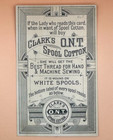1880s Jumbo Elephant London Arrival Clarks Sewing Thread Advertising Trade Card