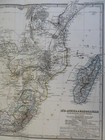 Southern Africa Cape Colony Transvaal Madagascar 1874 Petermann Detailed Map