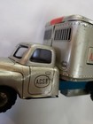 Vtg Japan Marusan Tin Litho Armored Car Savings Bank Truck Friction Hayashi 50s
