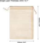6 Pack Canvas Coin Money Sack Bags Bank Coin Deposit Sacks With Drawstring