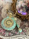 Vintage Inspired Mint Green Gold Rotary Phone Jewelry Trinket Box Gift Decor
