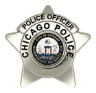 Children s Chicago Police Star Brooch  Police Officer choose Your Configuration 