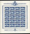 Liechtenstein 1949 Scott  240-242 Full Sheets Mint Og Never Hinged Pristine     