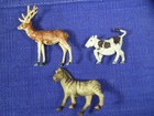 Lot Of 14 Vintage Miniature Jaru Toy Farm Animals Cows  Pig  Sheep  Dog More
