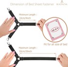 3pc Bed Sheet Straps Triangle Bed Sheet Holders Fitted Sheet Clips Adjustable